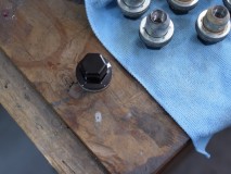  後は静電融着で粉体を塗布してトースターで15分焼けば完成 