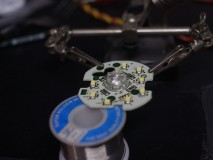 S15 シルビアのDefiメーター打ち替えとスピードメーター液晶修理 LEDを白色から青色に打ち替えて完成です。