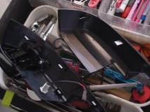 SUBARU XV ハイブリッドのウェルカムランプ取付と室内LED装飾作業 ちなみに今回お客様にてご持ち込みいただいた反射鏡付きカバーは、形状が違い取り付けできませんでした。