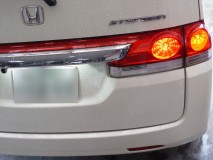 RGステップワゴンのヘッドライトHIDと室内灯LED加工 テールランプ、ブレーキランプ、バックランプ、ライセンスランプもすべてLED化しました。特に抵抗などの追加は不要でした。