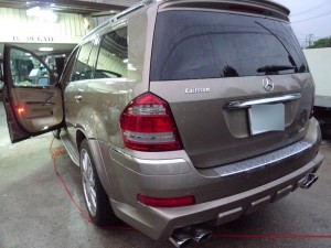 GL550 カールソンのテールレンズ流れるウィンカー加工とミラーウィンカーポジション化