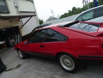 2代目 セリカ XX のピンストライプ施工 このエンドの跳ね上がりが特徴のようです。