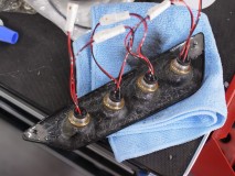 レクサスLX570のデイライト施工 あとはLEDを組み付けて