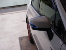 スバルXVハイブリッドのミラーウィンカー加工 仕上がりは、自然な2本ラインが形成され、非常に今風でスタイリッシュな印象となりました。