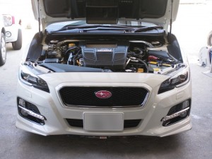 レヴォーグのデイライト取付とダクトイルミ施工