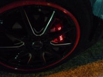 XV ハイブリッドの光るキャリパーカバー取付とウィンカーLED化 夜のインパクトは半端ないですよ。