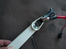  5mmの砲弾LEDを取り付けて完成。スマートハンドルではないので結構簡単です。 