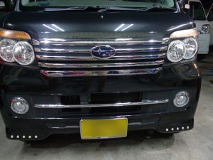 ディアスのメッキガーニッシュ取付