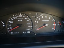 パルサーGTI-Rのエアコンパネルの電球交換とスピードメーター入れ替え オプションメーターの照明も白色に変更しました。