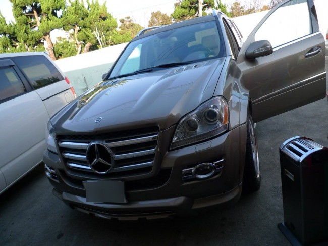 GL550のアウターハンドルイルミ施工 GL550のアウターハンドルイルミ施工