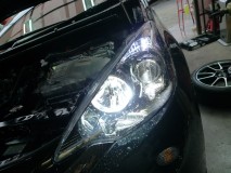  ハイビームも持ち込みでLED化しました。 