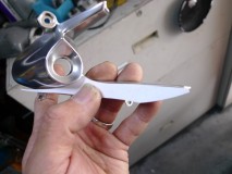 デイトナ675のヘッドライト加工 型紙を制作します。