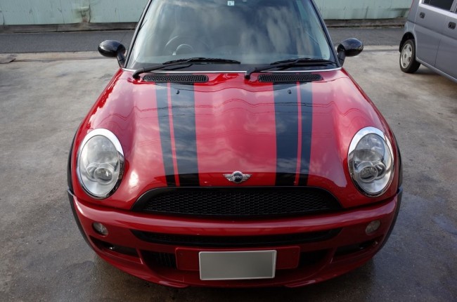 Mini Cooperのヘッドライト磨き&コーティング塗装 Mini Cooperのヘッドライト磨き&コーティング塗装