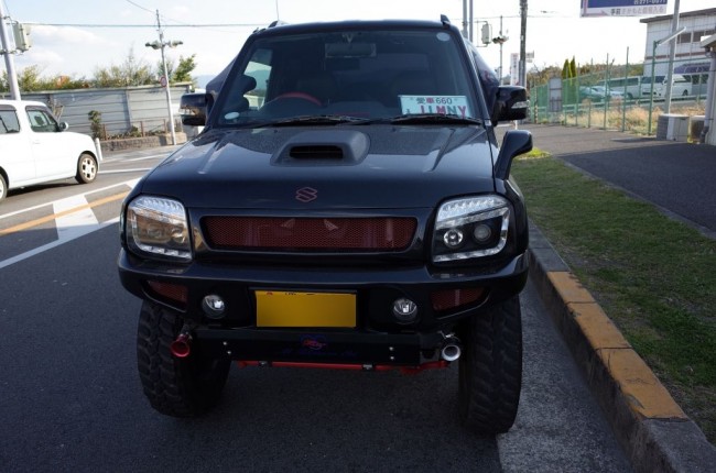 カスタムジムニーのハイビームランプHID カスタムジムニーのハイビームランプHID
