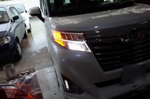 ダイハツ「トール」のウィンカーLED化