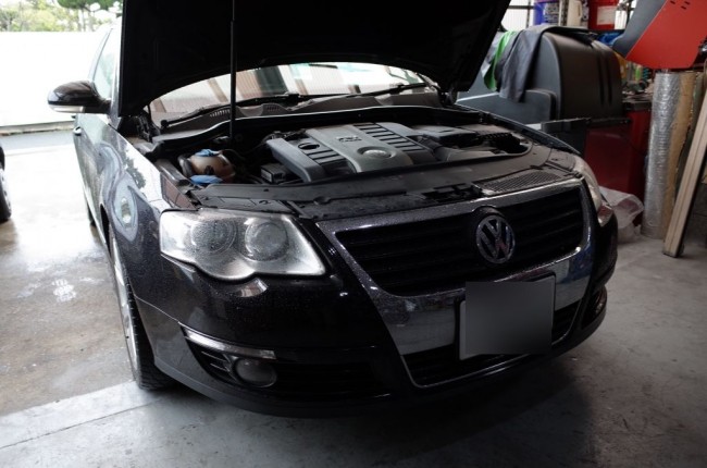 VWパサートのヘッドライト修理 VWパサートのヘッドライト修理