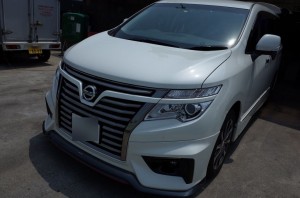 NISMO エルグランドのテール加工とウィンポジ＆フォグLED