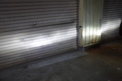 30アルファードのフォグランプユニット交換 これはフォグランプだけの光です。かなり明るいことがわかりますね。