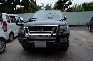 Ford エクスプローラーのヘッドライト加工