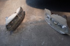 30セルシオのHID・LEDカスタム そのままでも作業は可能ですが、今回はきれいな仕上がりになるようにフォグユニットを外しました。
