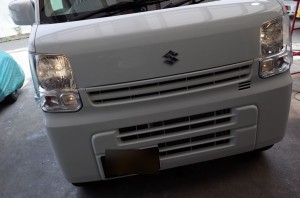 新型エブリィバンのLEDカスタムとホーン交換 BEFORE