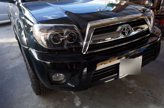 HILUX SURF (ハイラックスサーフ)のクリスタルアイ製ヘッドライト交換 HILUX SURF (ハイラックスサーフ)のクリスタルアイ製ヘッドライト交換