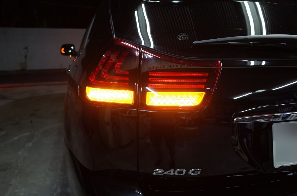 30ハリアーのテールランプ加工（シーケンシャルウィンカー化