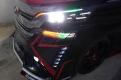 30機動戦士ヴェルファイア 襲来!! ヘッドライトを加工させていただきました。 もちろんNeoPixel部は色固定も可能です。