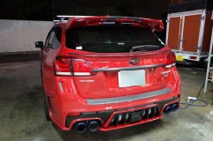 レヴォーグのテールランプ加工とToyota純正シャークフィンアンテナ取付 見た目はそのまま。