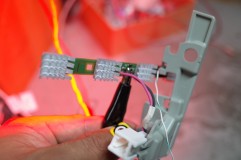GB5型フリードのテールランプ4灯化加工施工 熱を放出しやすくするためにリフレクターも取り付けました。