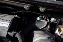 NBOXのナビ&ホーン&LEDカスタム施工 ホーン1個はエンジンルーム上部に設置