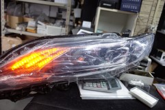 60ハリアーの流れるシーケンシャルウィンカー施工(郵送依頼) ウィンカー点灯時シーケンシャル点灯に