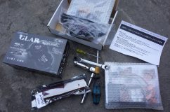 プリウスアルファーの持ち込み商品取り付け作業~ 今回取り付ける部品一覧です。ミラーが最大の難関ですかね。