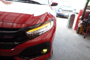 CIVICのテールリフレクター加工とリアウィンカーLED化