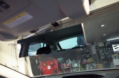 インプレッサのバックミラー型ドライブレコーダー取り付け ミラーとしての機能ももちろん十分です。防眩機能付きのようですね。