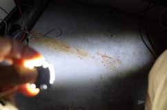 RCオデッセイ後期型の純正LEDフォグランプの高輝度化(照度UP)加工 1Aフルスペック点灯の状態では5秒で素手で持てないぐらい熱くなりました。