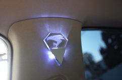 30ハリアーのアクリル間接照明取付 調光付きの電源に接続しました。