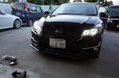 スバル インプレッサのヘッドライト加工 BMWのように純正っぽくなりました。