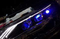 60ハリアーのヘッドライトダブルロービーム&イカリング施工 60ハリアーのヘッドライトダブルロービーム&イカリング施工