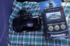 ワゴンRスティングレーのバックカメラ取り付け 使う部品はこちら。純正のアウターハンドルにパナソニックのカメラを埋め込みます。