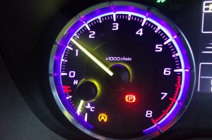 スバル レヴォーグのスピードメーターLED色交換
