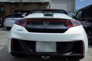 S660のリアガーニッシュイルミ化施工