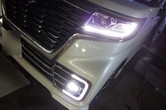 スペーシアのLEDカスタム 今どきの車は何もせずに十分かっこいいですね。