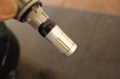 ノクターンブルーパールのキャリーのLED化カスタム~ ウィンカーバルブにハイフラ対策済みの商品を選択。配線加工することなくポン付けでLED化できます。明るさも爆光です