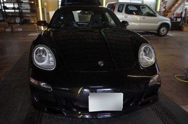   ポルシェ ケイマンのデイライト＆ウィンカー交換とミラーウィンカー取りつけ  