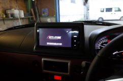 ナビやフリップダウンモニター取り付け2連発~ ナビはイクリプスのワイドタイプ。フレーム枠は加工無しで取り付けできました。