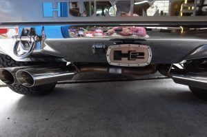 ハマーH2のヒッチメンバー電気ソケット交換 BEFORE