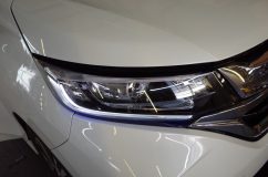 フリードのアイラインシリコンチューブ施工 スモールはもともとのラインがあるので、今回増設のチューブはデイライトで結線しました。