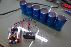 今話題のスーパーキャパシタ式ジャンプスターターを作ってみました。