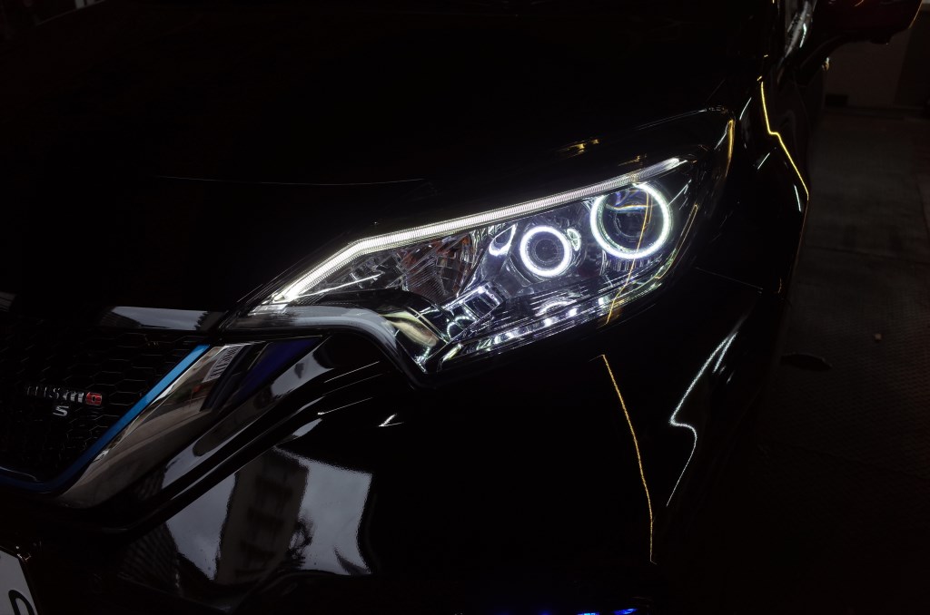 NISMO ノート E-powerのヘッドライトダブルロービーム加工 - トレード